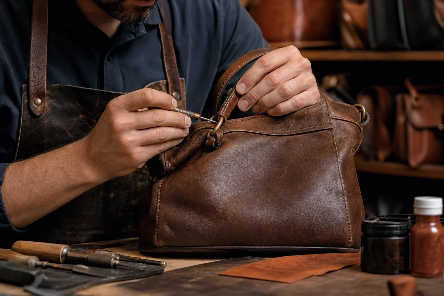 Reforma de bolsas de couro em Linhares